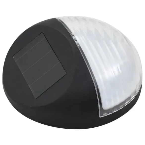 Lămpi Solare Exterior LED - 12 bucăți - Negru - Rotund