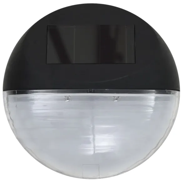 Lămpi Solare Exterior LED - 12 bucăți - Negru - Rotund