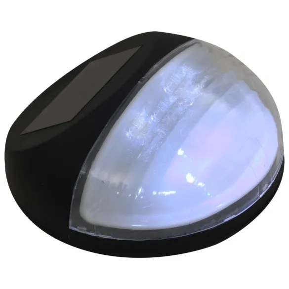 Lămpi Solare Exterior LED - 12 bucăți - Negru - Rotund