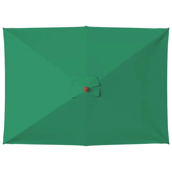 Umbrelă de soare exterior lemn 150x200 cm verde | Livrare gratuită