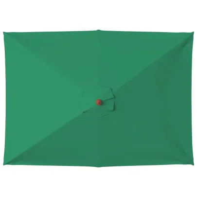 Umbrelă de soare exterior lemn 150x200 cm verde | Livrare gratuită