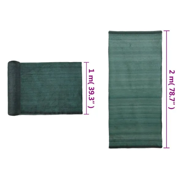 Plasă Protecție Vizuală Verde 2x10m HDPE | Livrare Gratuită