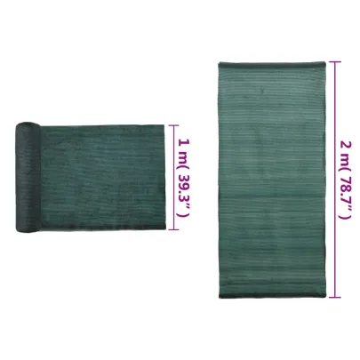 Plasă Protecție Vizuală Verde 2x10m HDPE | Livrare Gratuită