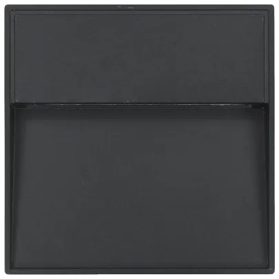 Lămpi LED Perete Exterior - 2 bucăți - Negru - 3W