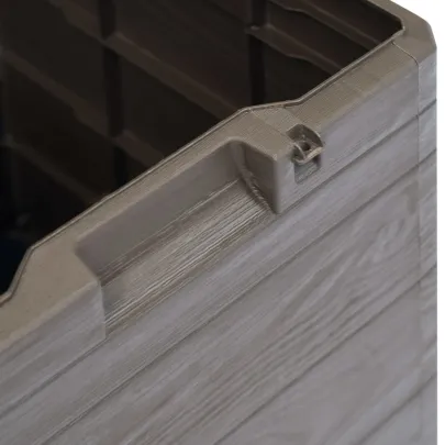 Ladă Depozitare Grădină 90L Maro - Transport Gratuit