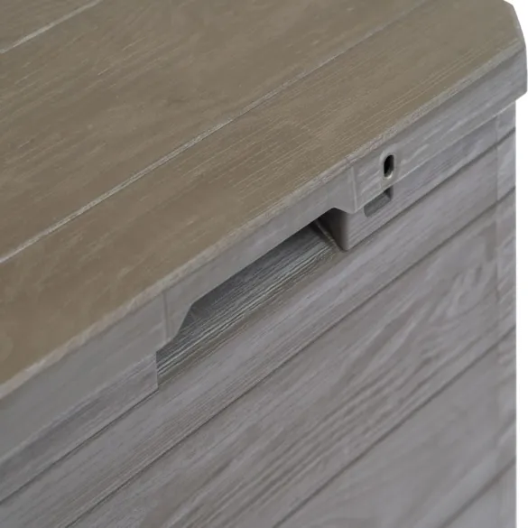 Ladă Depozitare Grădină 90L Maro - Transport Gratuit