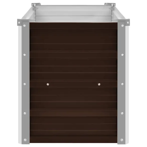 Strat Înălțat Grădină Maro - Oțel Galvanizat 100x40x45 cm