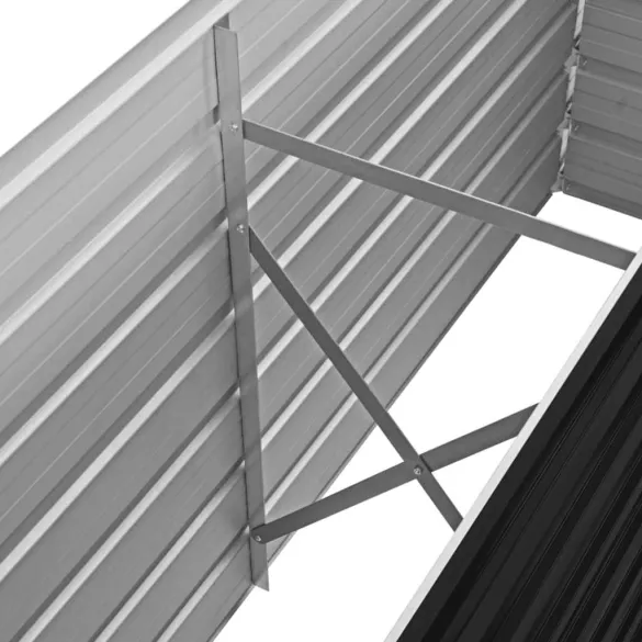 Strat Înălțat Grădină Antracit 160x40x45 cm - Oțel Galvanizat