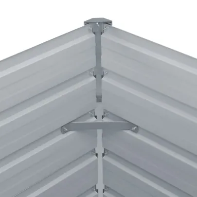 Strat Ridicat Grădină - Oțel Galvanizat - 100x100x45 cm