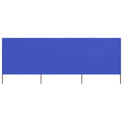 Paravan Anti-Vânt Textil 3 Panouri Azur | Livrare Gratuită