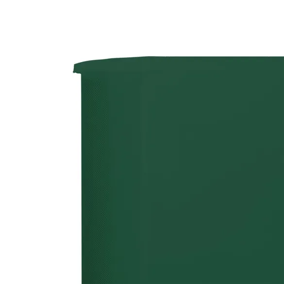 Paravan Anti-Vânt Verde 5 Panouri - 600x80 cm - Textil