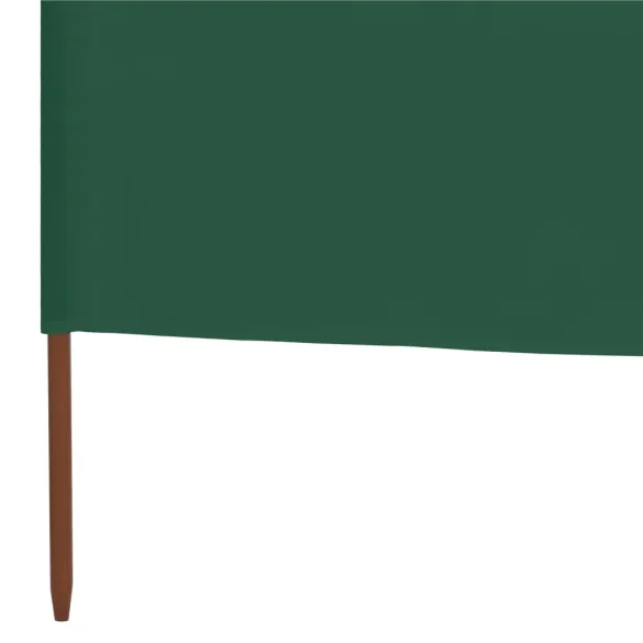 Paravan Anti-Vânt Verde 5 Panouri - 600x80 cm - Textil