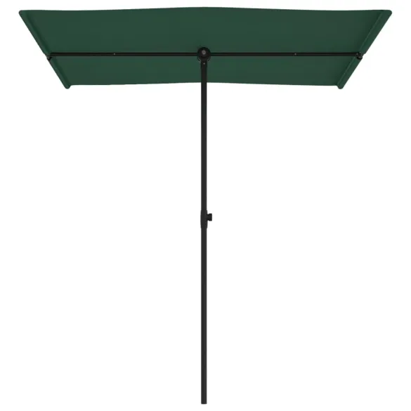 Umbrelă de grădină rotativă cu stâlp aluminiu - Verde
