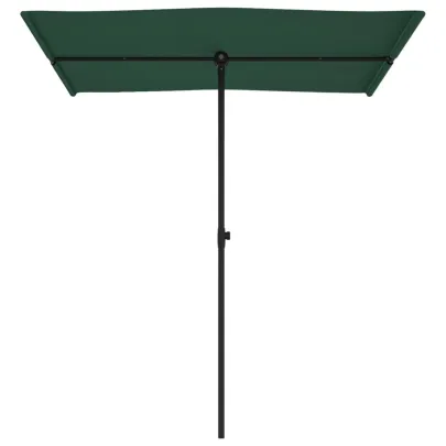 Umbrelă de grădină rotativă cu stâlp aluminiu - Verde