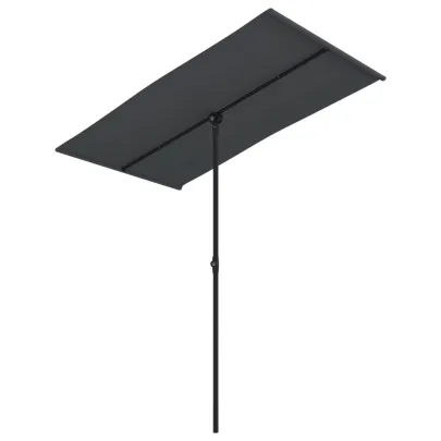 Umbrelă de grădină rotativă 180° - Aluminiu negru