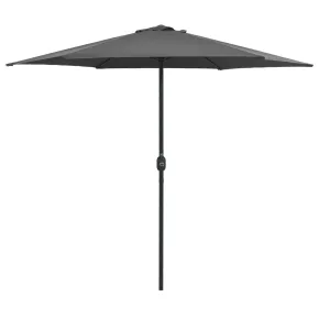 Umbrelă de soare grădină cu stâlp aluminiu - Antracit 270x246 cm