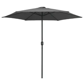 Umbrelă de soare grădină cu stâlp aluminiu - Antracit 270x246 cm 2
