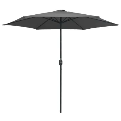 Umbrelă de soare grădină cu stâlp aluminiu - Antracit 270x246 cm