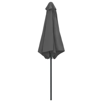 Umbrelă de soare grădină cu stâlp aluminiu - Antracit 270x246 cm