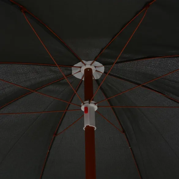 Umbrelă de Soare Grădină Antracit 240 cm | Oțel Rezistent