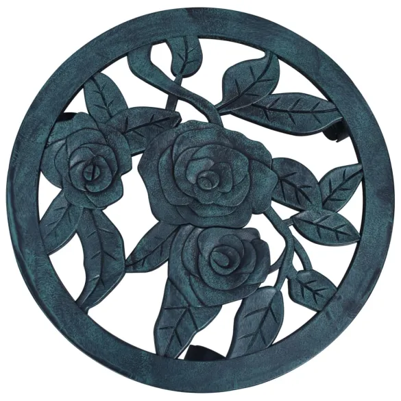 Suporturi cu Role pentru Plante - 6 buc, Verde, 38 cm