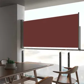 Copertină Laterală Retractabilă Terasă - Maro - 60x300 cm