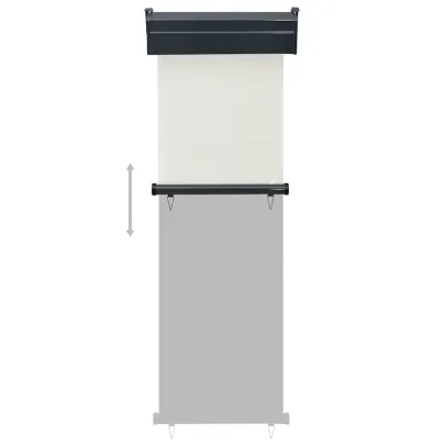 Copertină Laterală Balcon Crem - 60x250 cm | Livrare Gratuită