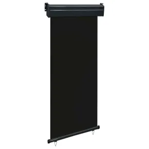 Copertină Laterală Balcon Negru 80x250 cm | Livrare Gratuită