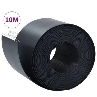Bordură grădină PE 10m negru - Livrare gratuită
