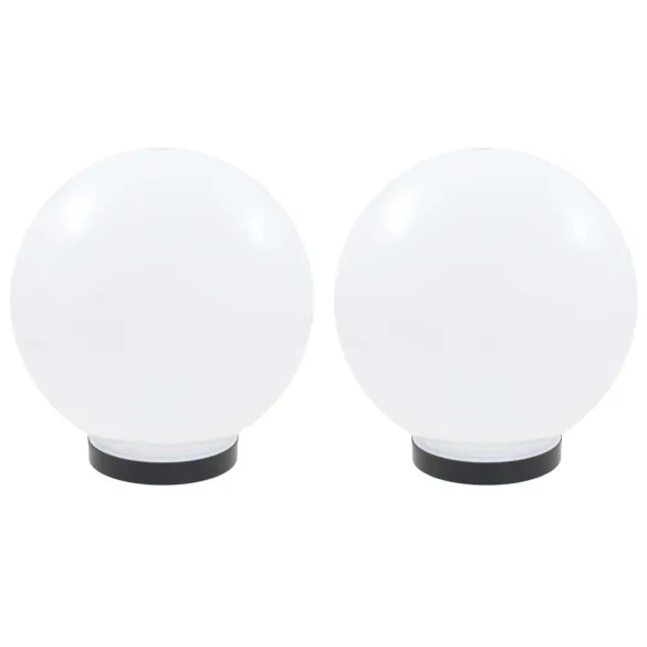 Lămpi Bol LED Sferice pentru Grădină - Set 2 bucăți