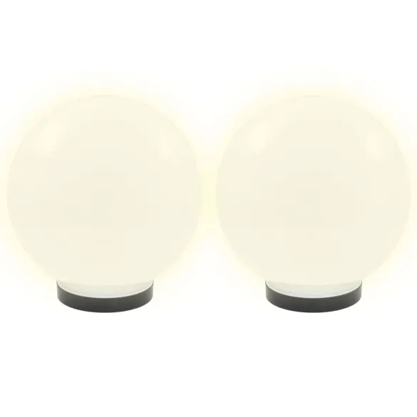 Lămpi Bol LED Sferice pentru Grădină - Set 2 bucăți