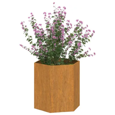 Jardinieră Oțel Corten Rustică 40x40x45 cm - Livrare Gratuită