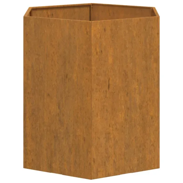 Jardinieră Oțel Corten Rustică 40x40x45 cm - Livrare Gratuită