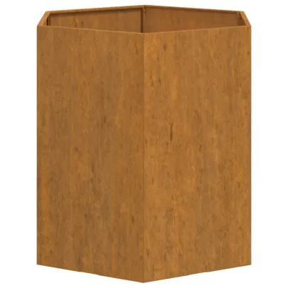 Jardinieră Oțel Corten Rustică 40x40x45 cm - Livrare Gratuită