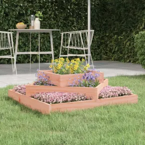 Jardinieră Lemn Masiv Douglas - 3 Niveluri | Livrare Gratuită