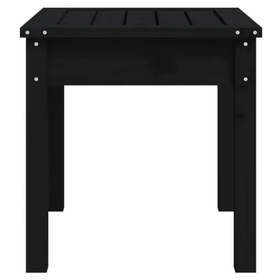 Bancă grădină lemn masiv pin - Negru | Livrare gratuită