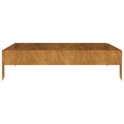 Strat Înălțat Grădină Oțel Corten 100x100 cm | Livrare Gratuită