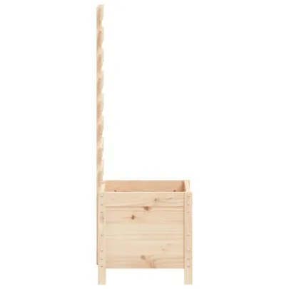 Jardinieră grădină lemn masiv pin cu raft | Livrare gratuită