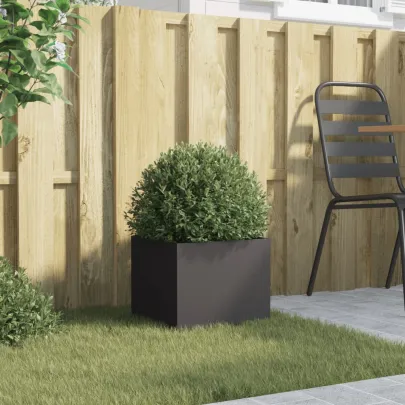Jardinieră Oțel Negru pentru Grădină și Balcon