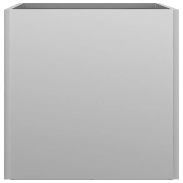 Set 2 Jardiniere Argintii - Oțel Galvanizat 32x30x29 cm