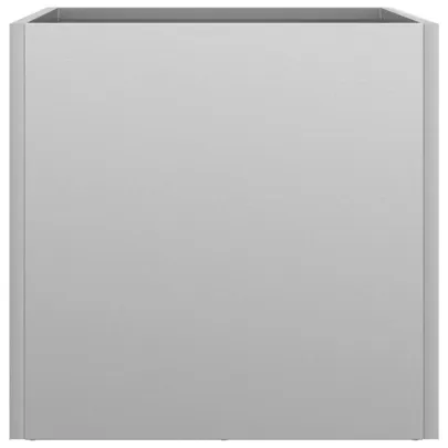 Set 2 Jardiniere Argintii - Oțel Galvanizat 32x30x29 cm