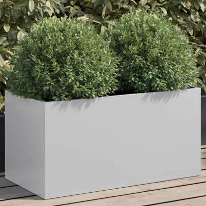 Jardinieră Argintiu Oțel Galvanizat 62x30x29 cm | Livrare Gratuită