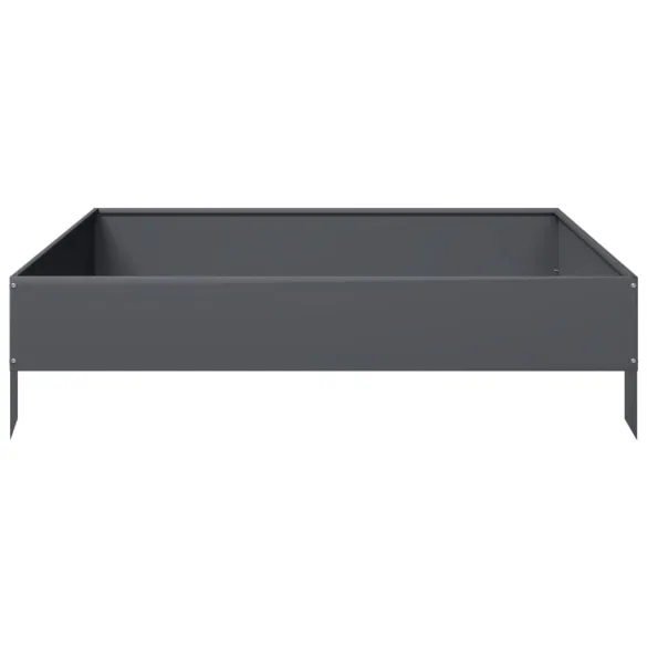 Strat Înălțat Grădină Antracit 100x100x26 cm - Oțel Rezistent