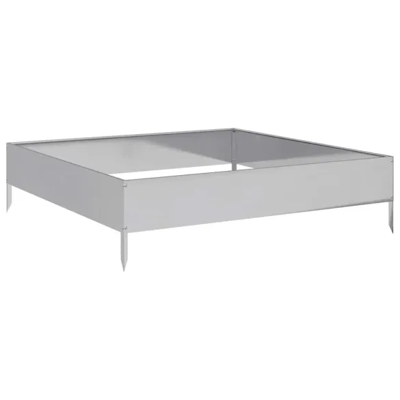 Strat Înălțat Grădină Oțel Galvanizat 100x100 cm | Livrare Gratuită