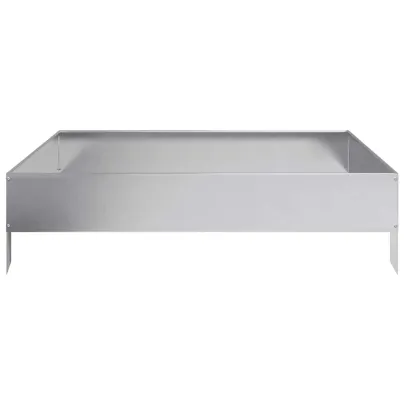 Strat Înălțat Grădină Oțel Galvanizat 100x100 cm | Livrare Gratuită