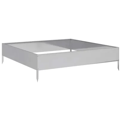 Strat Înălțat Grădină Oțel Galvanizat 100x100 cm | Livrare Gratuită