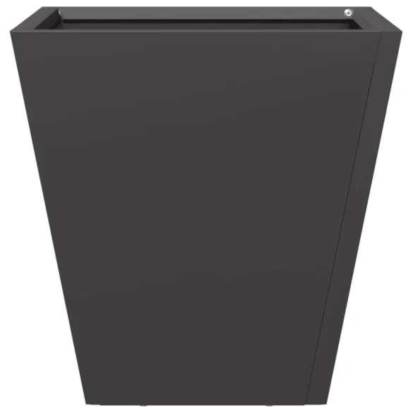 Jardiniere Grădină Oțel Negru - 2 bucăți - 30x30x30 cm