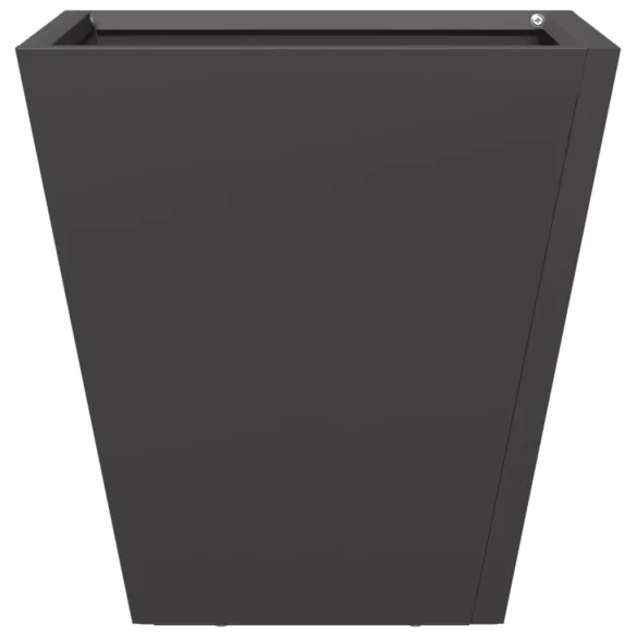 Jardiniere Grădină Oțel Negru - 2 bucăți - 30x30x30 cm
