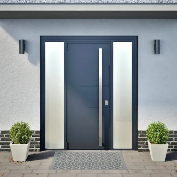 Jardiniere Grădină 30x30 cm - 2 bucăți - Alb - Oțel | Livrare Gratuită