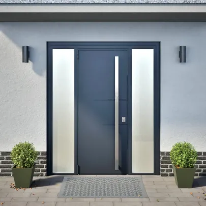 Jardiniere Grădină 2 buc - Verde Măsliniu - Oțel | Livrare Gratuită